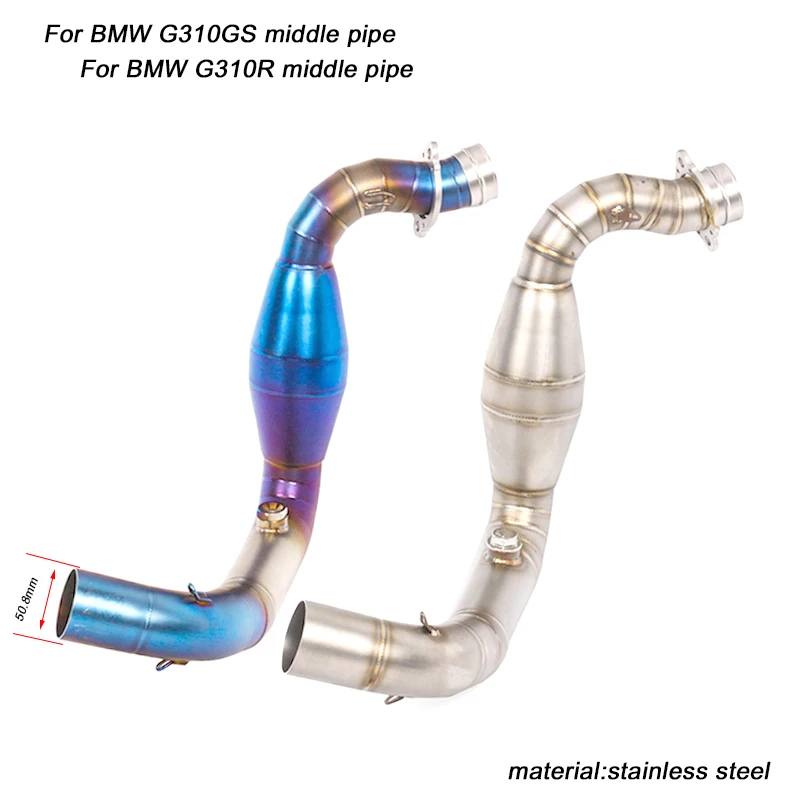 50.8MM interface Stainless Steel Motorcycle Middle Connecting Pipe Exhaust System Silp On Modified For BMW G310GS G310R All Year
50.8MM interface Stainless Steel Motorcycle Middle Connecting Pipe Exhaust System Silp On Modified For BMW G310GS G310R All Year