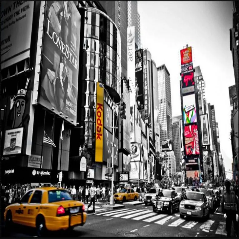wellyu Custom large - scale murals retro black and white New York Times Square TV backdrop non - woven wallpaper
wellyu Custom large - scale murals retro black and white New York Times Square TV backdrop non - woven wallpaper