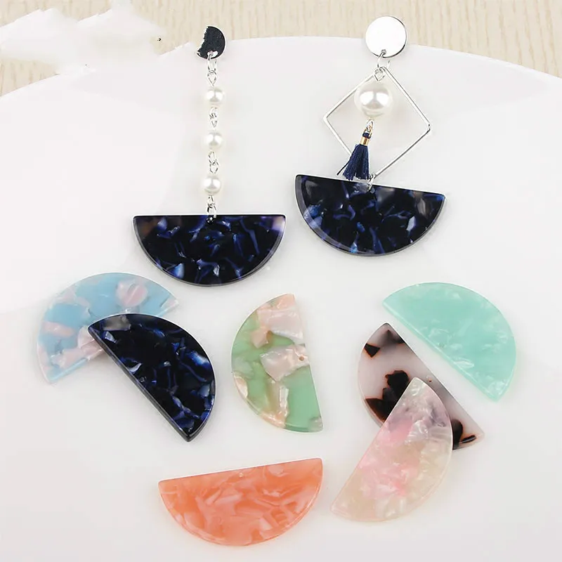 DIY Earrings material fresh sweet pink green semicircular Korean Earrings Handmade acetate patch
DIY Earrings material fresh sweet pink green semicircular Korean Earrings Handmade acetate patch