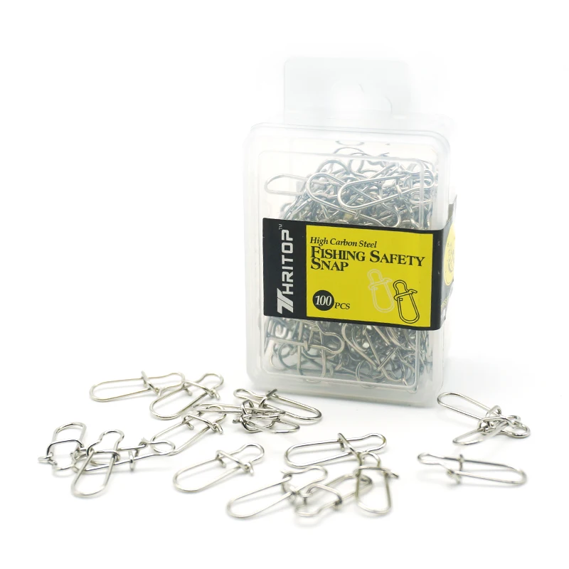 Thritop 100pcs #1 #2 #3 Safety Snaps Fishing Swivel Hook Connector Stainless Steel Hook Lock Snap Swivels Solid Rings Connector
Thritop 100pcs #1 #2 #3 Safety Snaps Fishing Swivel Hook Connector Stainless Steel Hook Lock Snap Swivels Solid Rings Connector