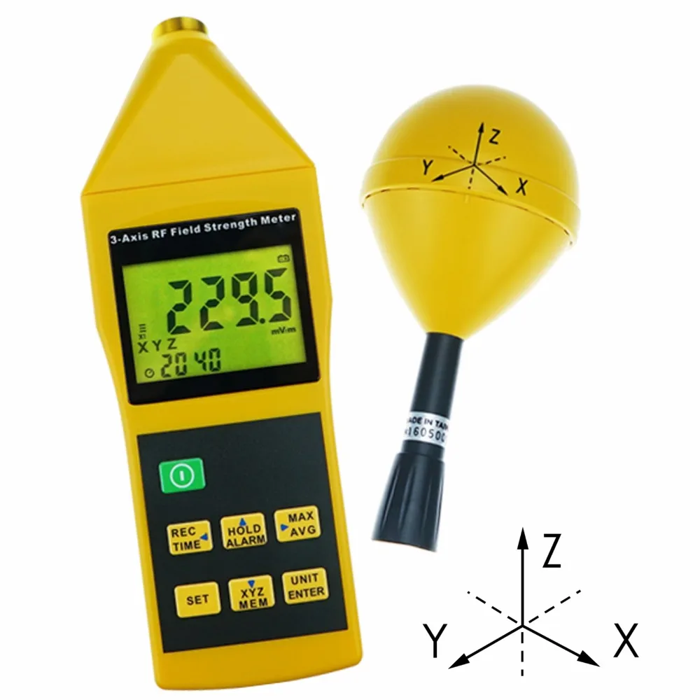 Digital Triaxial Electromagnetic Radiation Detector Compact Mini Tri-axis RF Field Meter 10Mz~8GHz Range Alarm Function Tripod
Digital Triaxial Electromagnetic Radiation Detector Compact Mini Tri-axis RF Field Meter 10Mz~8GHz Range Alarm Function Tripod