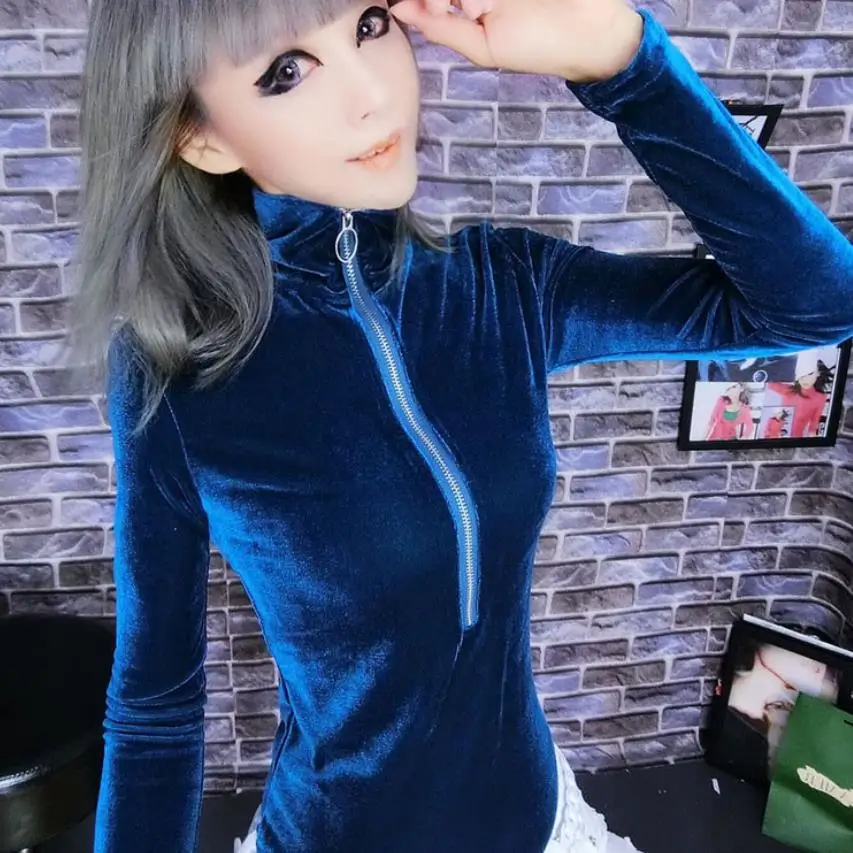 Velvet bottoming tshirt women high collar slim long-sleeved t-shirt spring autumn tops tees 3XL
Velvet bottoming tshirt women high collar slim long-sleeved t-shirt spring autumn tops tees 3XL