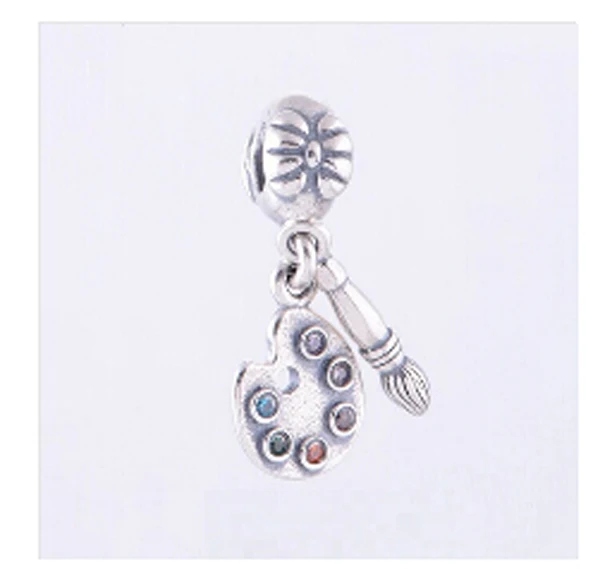 silver color Charms Brush Crystal Pendant European Charm Beads Fit Bracelet Bangle Original Jewelry Making
silver color Charms Brush Crystal Pendant European Charm Beads Fit Bracelet Bangle Original Jewelry Making
