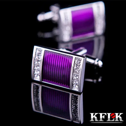 KFLK jewelry shirt wedding cufflinks for mens Brand cuff buttons Crystal cuff link High Quality Purple abotoaduras Jewelry
KFLK jewelry shirt wedding cufflinks for mens Brand cuff buttons Crystal cuff link High Quality Purple abotoaduras Jewelry
