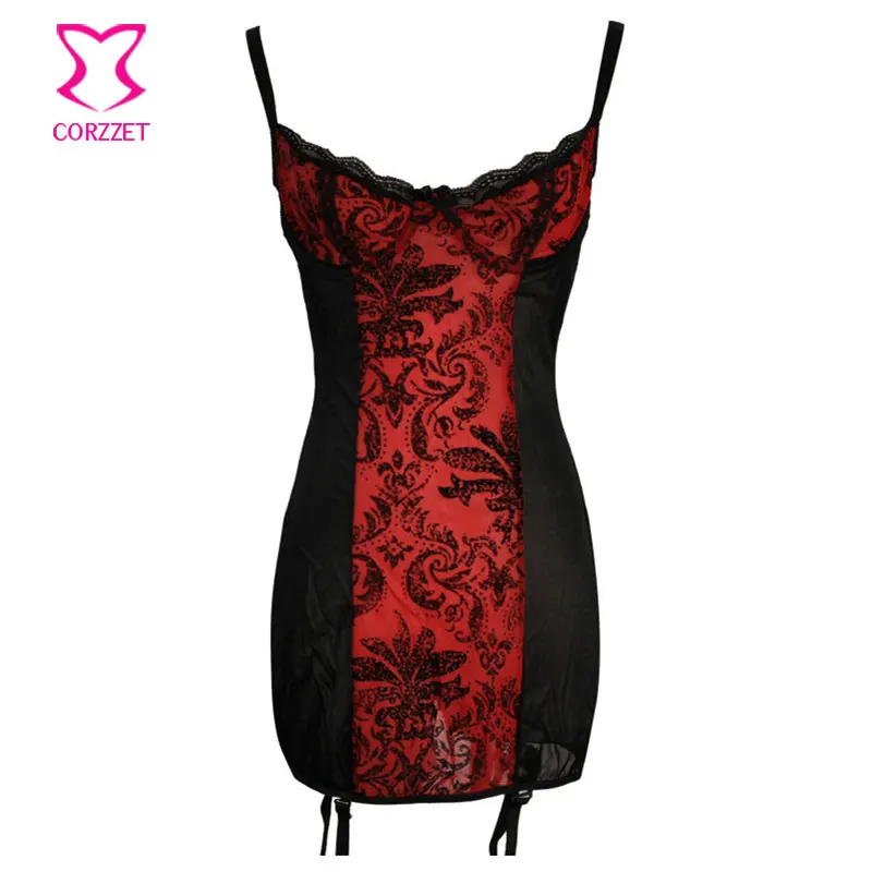 Floral Print Red/Black Mesh Underwire Cup Lace-up Back Sexy Babydoll Lingerie Dress Sleepwear Underwear Women Fantasias Sensuais
Floral Print Red/Black Mesh Underwire Cup Lace-up Back Sexy Babydoll Lingerie Dress Sleepwear Underwear Women Fantasias Sensuais