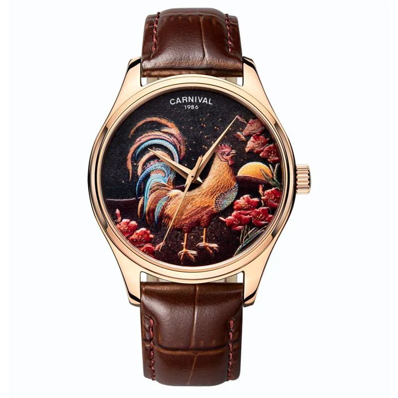 Switzerland Carnival Japan MIYOTA Automatic Mechanical Men's Watches Luxury Brand Sapphire Leather Strap Waterproof Clocks C515G
Switzerland Carnival Japan MIYOTA Automatic Mechanical Men's Watches Luxury Brand Sapphire Leather Strap Waterproof Clocks C515G