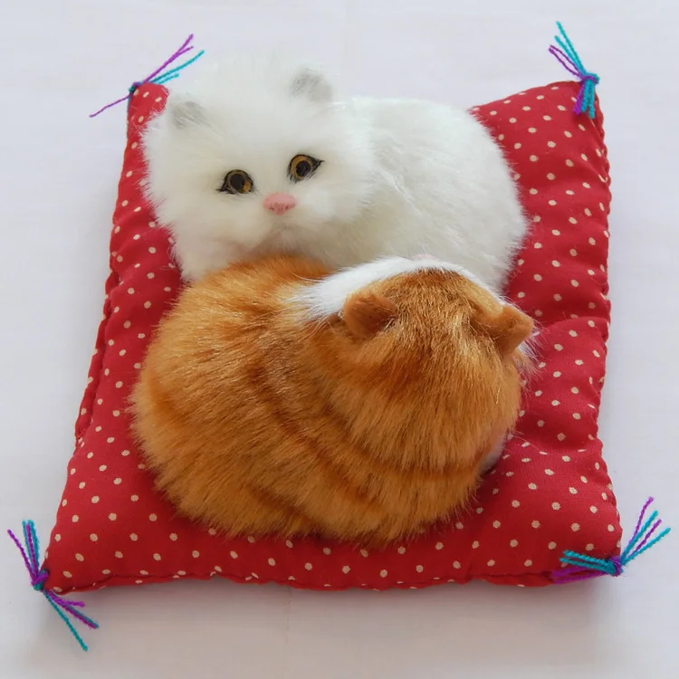 one white and one yellow cat with mat about 11x10cm toy, hard model home decoration birthday gift h1189
one white and one yellow cat with mat about 11x10cm toy, hard model home decoration birthday gift h1189