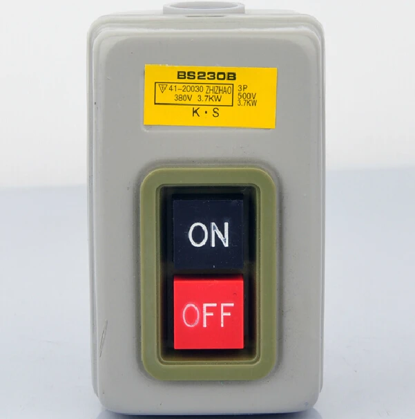 Free Shipping BS230B 500V 3.7KW 3PHASE switch control button control knob push button
Free Shipping BS230B 500V 3.7KW 3PHASE switch control button control knob push button