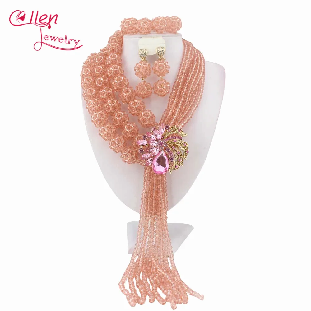 Hotest 2019 African Beads Jewelry Set Nigerian Wedding Party African Pink Jewelry Sets Crystal Beads Jewelry Sets W10237
Hotest 2019 African Beads Jewelry Set Nigerian Wedding Party African Pink Jewelry Sets Crystal Beads Jewelry Sets W10237