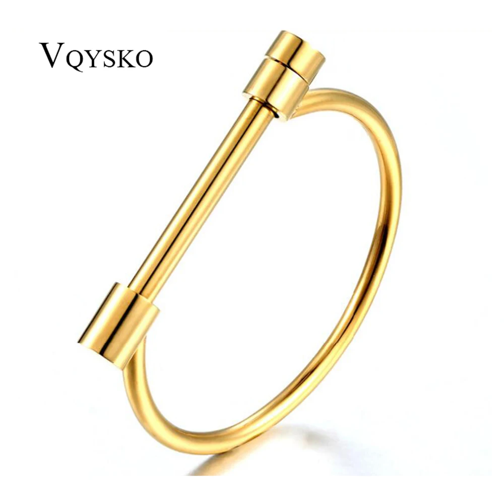 Fashion Shackle Screw Cuff Bracelet Four Colors Stainless Steel Bracelets & Bangles For Women Bracelet Wholesale
Fashion Shackle Screw Cuff Bracelet Four Colors Stainless Steel Bracelets & Bangles For Women Bracelet Wholesale
