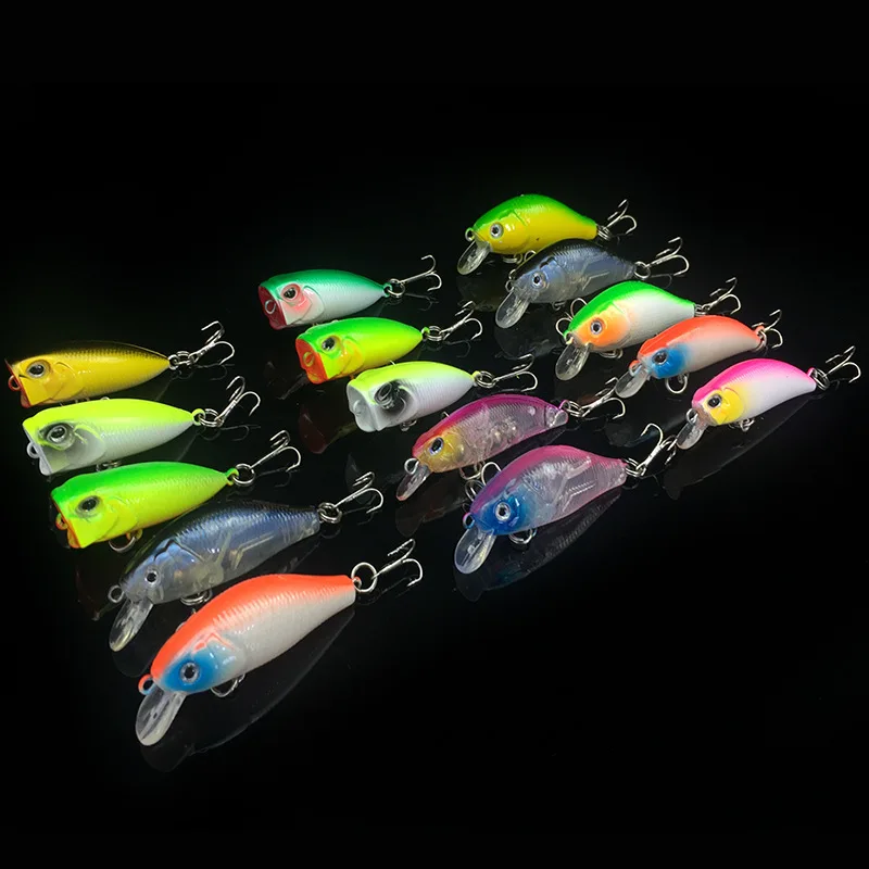 Fishing Lure Kit Popper Minnow 4-5g Artificial Lures Hard Poper Bait 16 Pieces Set With Noisy Balls Catch Bass
Fishing Lure Kit Popper Minnow 4-5g Artificial Lures Hard Poper Bait 16 Pieces Set With Noisy Balls Catch Bass
