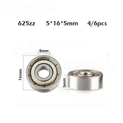 Free shipping 4/6pcs 625ZZ 5*16*5mm Miniature deep groove ball bearing 625zz for 3D Printers Parts free shipping
Free shipping 4/6pcs 625ZZ 5*16*5mm Miniature deep groove ball bearing 625zz for 3D Printers Parts free shipping