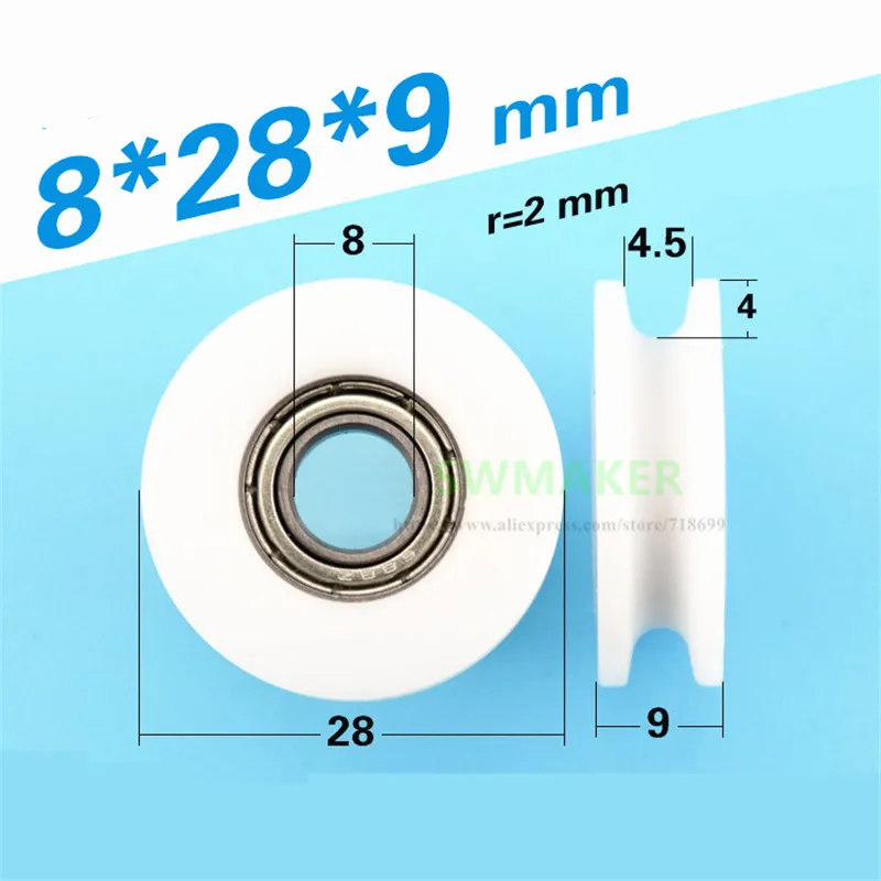 10pcs 8*28*9mm U groove roller pulley, plastic 688 bearing pulley/driven wheel, POM guide wheel/over line lifting wheel
10pcs 8*28*9mm U groove roller pulley, plastic 688 bearing pulley/driven wheel, POM guide wheel/over line lifting wheel