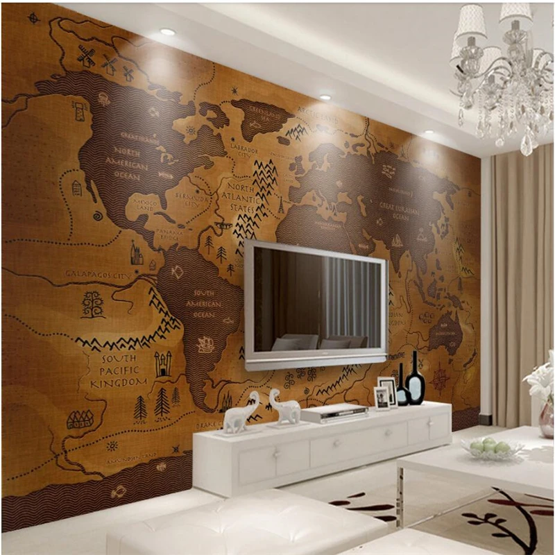 wellyu wall papers home decor Custom wallpaper Retro old style American North Europe world map background wall painting
wellyu wall papers home decor Custom wallpaper Retro old style American North Europe world map background wall painting