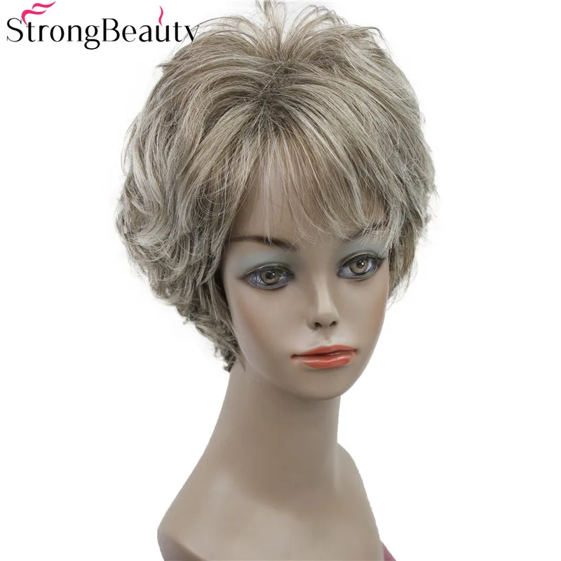 StrongBeauty Короткие синтетические вьющиеся парики Натуральный парик без шапочки-основы
StrongBeauty Короткие синтетические вьющиеся парики Натуральный парик без шапочки-основы
