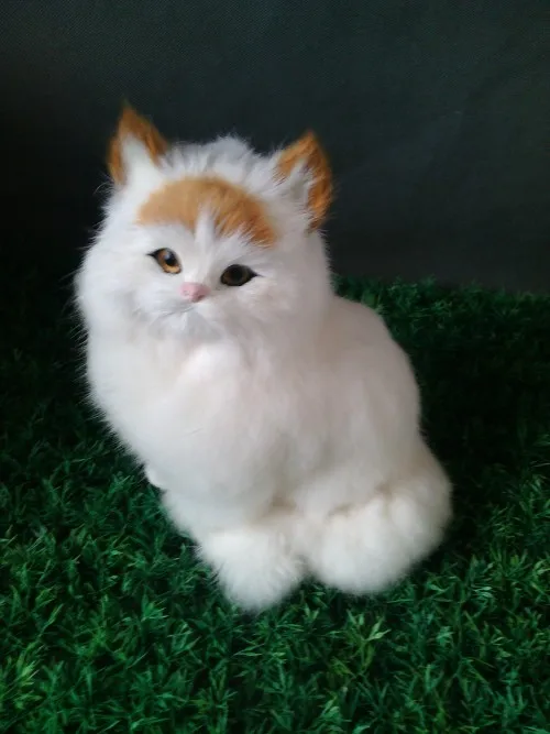 simulation cat about 24x17cm white cat fur model ornament home decoration gift h1392
simulation cat about 24x17cm white cat fur model ornament home decoration gift h1392