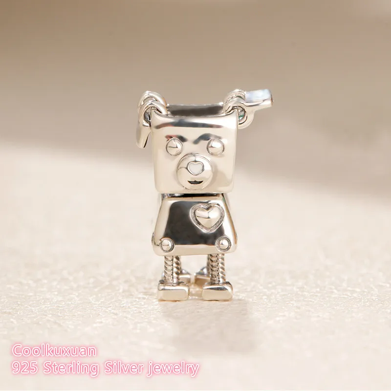 100% 925 Sterling Silver Bobby Bot Charm, White Enamel beads Fit Original Pandora Charms Bracelet DIY jewelry Winter
100% 925 Sterling Silver Bobby Bot Charm, White Enamel beads Fit Original Pandora Charms Bracelet DIY jewelry Winter