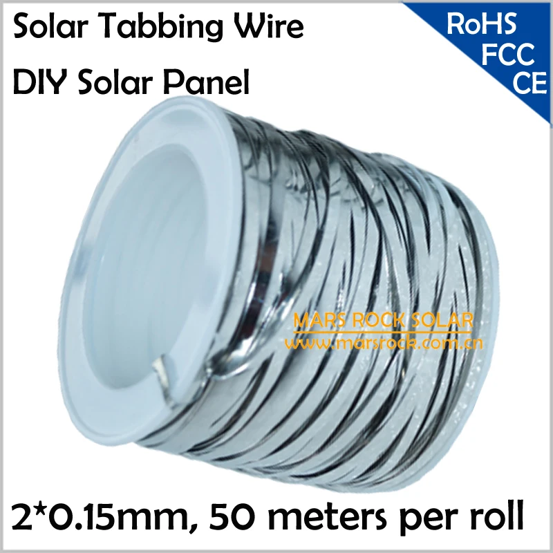 50meter 2x0.15mm or 1.8x0.16mm Solar Tabbing Wire, Solar Welding Wire, Solar Connection Wire for DIY Solar Panel, Free Shipping
50meter 2x0.15mm or 1.8x0.16mm Solar Tabbing Wire, Solar Welding Wire, Solar Connection Wire for DIY Solar Panel, Free Shipping