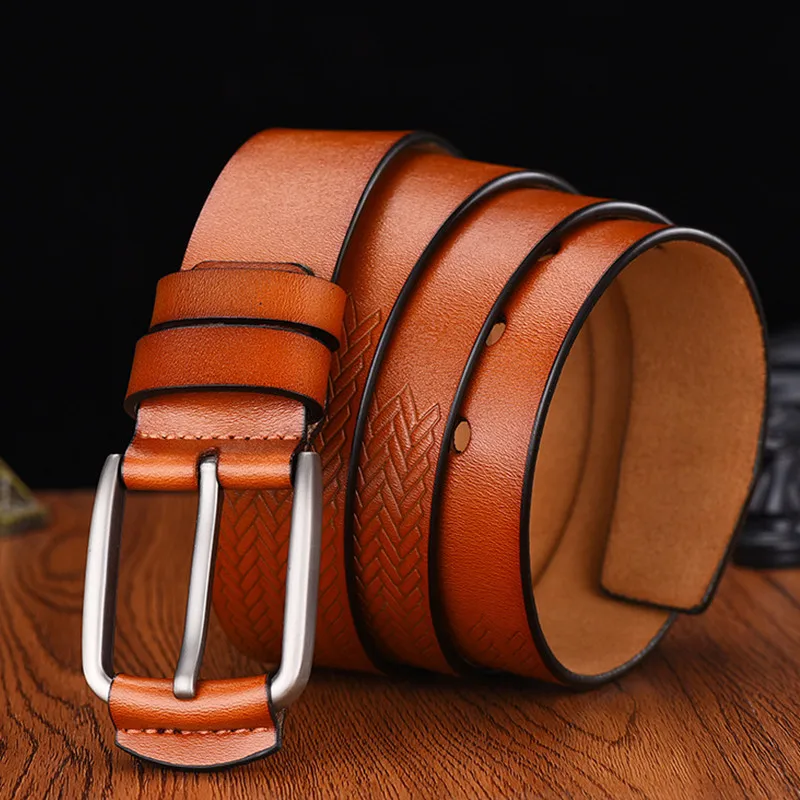 EL BARCO Leather Belt For Men Black Coffee High Quality Designer Male Belts Cowhide Luxury Brown Casual Waist Strap Pin Buckles
EL BARCO Leather Belt For Men Black Coffee High Quality Designer Male Belts Cowhide Luxury Brown Casual Waist Strap Pin Buckles