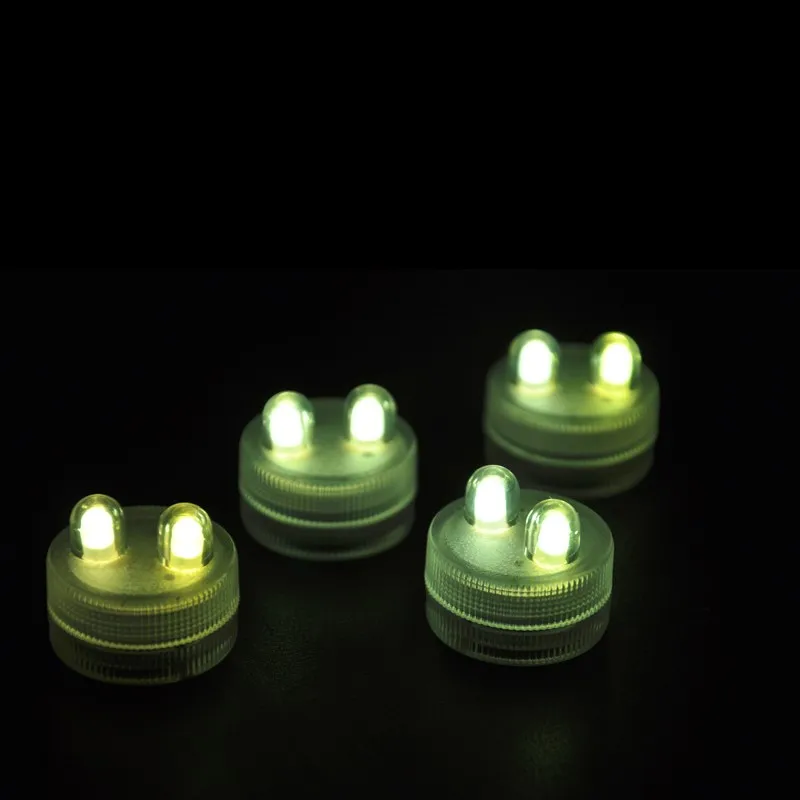 Super Bright 2LED Submersible Light 3cm Mini Waterproof LED Tea Light Candle 11 colors.
Super Bright 2LED Submersible Light 3cm Mini Waterproof LED Tea Light Candle 11 colors.