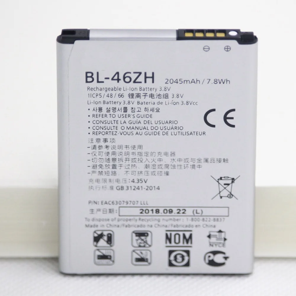 Мобильный аккумулятор BL-46ZH для LG K7 K8 K89 LS675 LS675 M1 M1V MS330 US375 X210 AS330 K332 K350N K371 K373 BL45ZH Аккумулятор для телефона
Мобильный аккумулятор BL-46ZH для LG K7 K8 K89 LS675 LS675 M1 M1V MS330 US375 X210 AS330 K332 K350N K371 K373 BL45ZH Аккумулятор для телефона