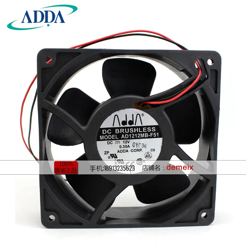 Новый ADDA AD1212MB-F51 12038 12V 0.35A 12 см, 2 шт/комплект линии шарикоподшипник Вентилятор охлаждения
Новый ADDA AD1212MB-F51 12038 12V 0.35A 12 см, 2 шт/комплект линии шарикоподшипник Вентилятор охлаждения