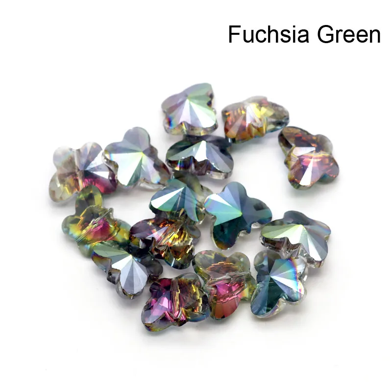 Wholesale 100pcs/lot Fuchsina Green Faceted Glass Crystal Beads 12x14mm Quartz Butterfly Charm Loose Spacer Bead Free Shipping
Wholesale 100pcs/lot Fuchsina Green Faceted Glass Crystal Beads 12x14mm Quartz Butterfly Charm Loose Spacer Bead Free Shipping