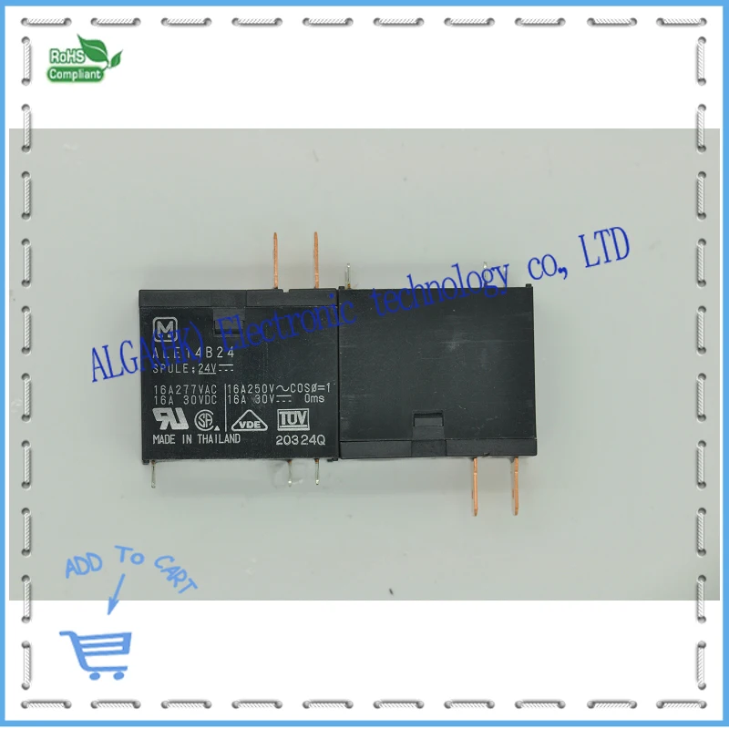 New original relay ALE14B24 a normally open 16A 24V with insert and
New original relay ALE14B24 a normally open 16A 24V with insert and