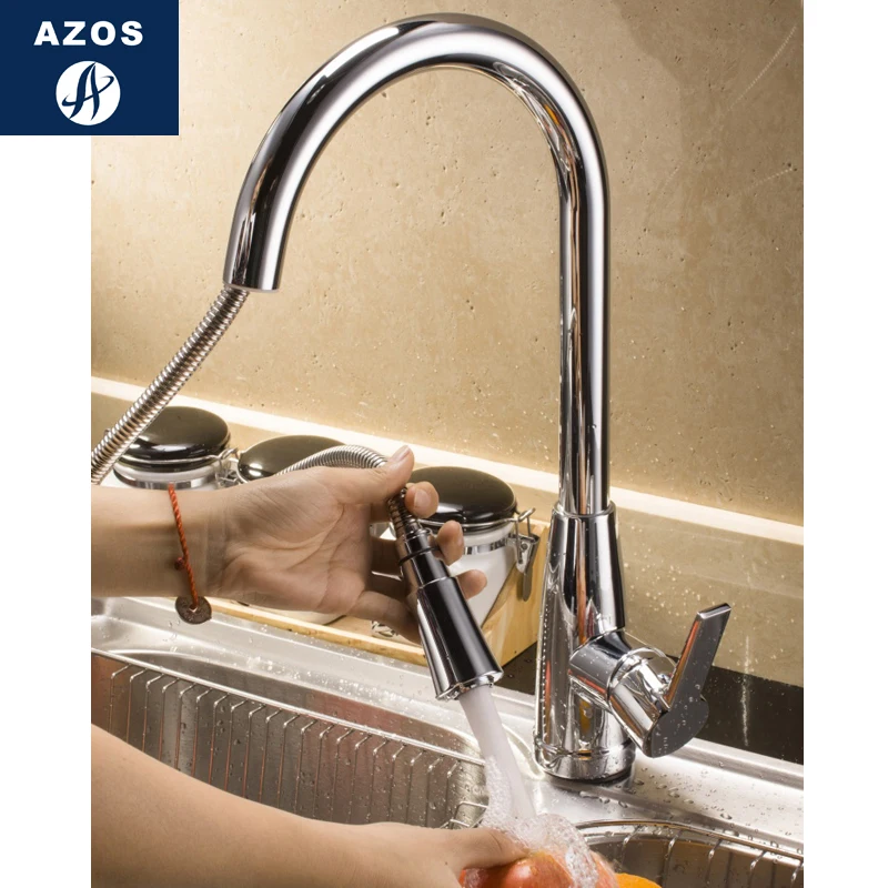 Kitchen Sink Faucets 2 Color Stainless Steel Chrome Polish Silver Swivel Pull Out Hose Chrome Polish Brass Deck Mount CLCF018
Kitchen Sink Faucets 2 Color Stainless Steel Chrome Polish Silver Swivel Pull Out Hose Chrome Polish Brass Deck Mount CLCF018
