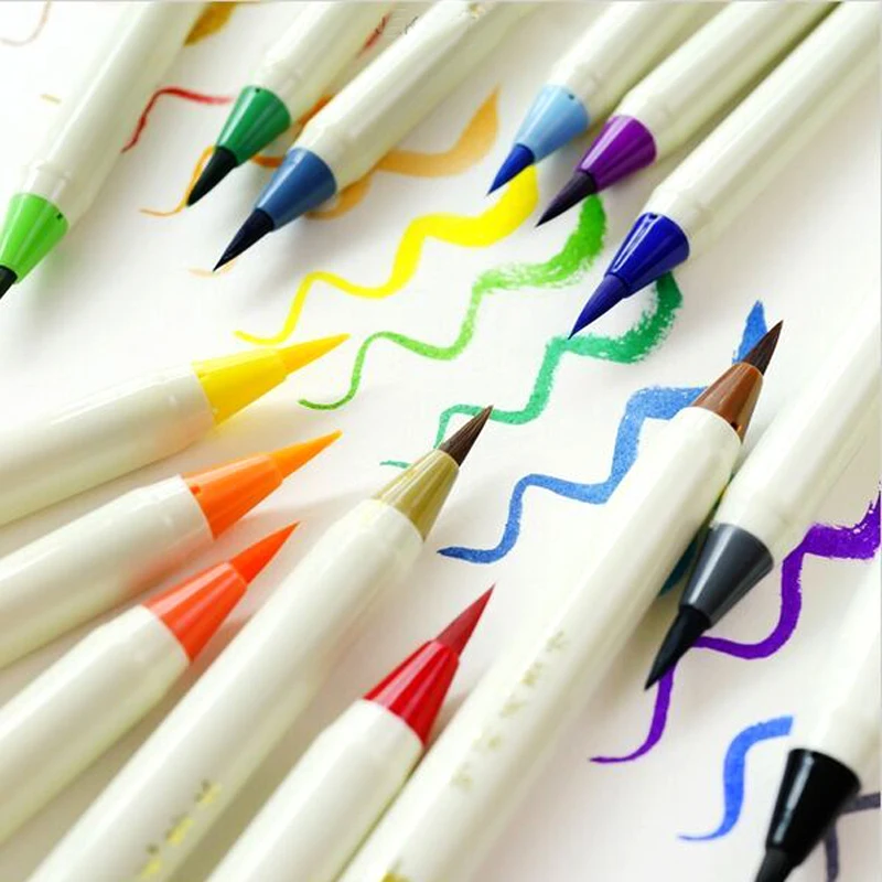 14 Colors/Set Water Color Soft Pen Brush Marker Highlighter Calligraphy Stationery Markers Art Supplies School Washable
14 Colors/Set Water Color Soft Pen Brush Marker Highlighter Calligraphy Stationery Markers Art Supplies School Washable
