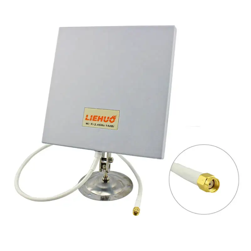 Elecrow New Design2.4GHz 14dbi Directional Panel Antenna kit for WiFi Router DIY Tool Outdoor Antenna Electronic Assembly 1pcs
Elecrow New Design2.4GHz 14dbi Directional Panel Antenna kit for WiFi Router DIY Tool Outdoor Antenna Electronic Assembly 1pcs