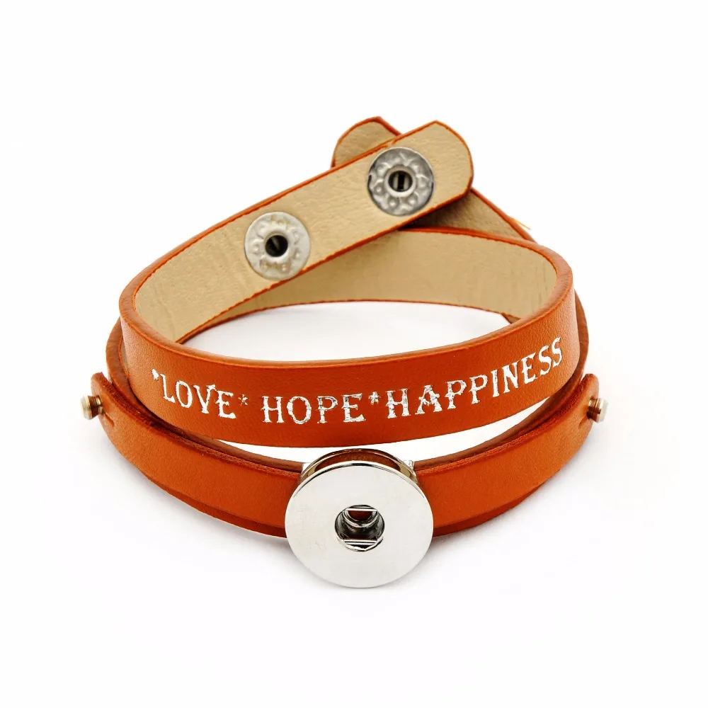 Snap Leather Wrap Bracelets for Women Jewelry PU Leather Bracelet Jewelry LOVE HOPE HAPPINESS Letters Fashion Female Pulseras
Snap Leather Wrap Bracelets for Women Jewelry PU Leather Bracelet Jewelry LOVE HOPE HAPPINESS Letters Fashion Female Pulseras