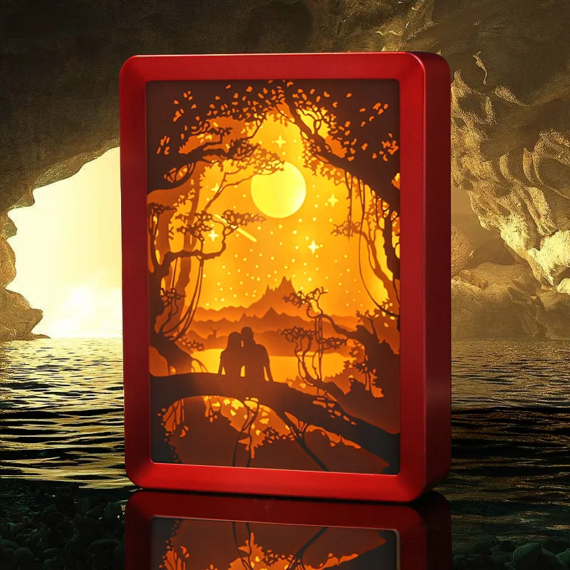 Living Room/Dining Room/Study Room Home Decoration Colorful Paper Light Shadow Box with Led Light
Living Room/Dining Room/Study Room Home Decoration Colorful Paper Light Shadow Box with Led Light