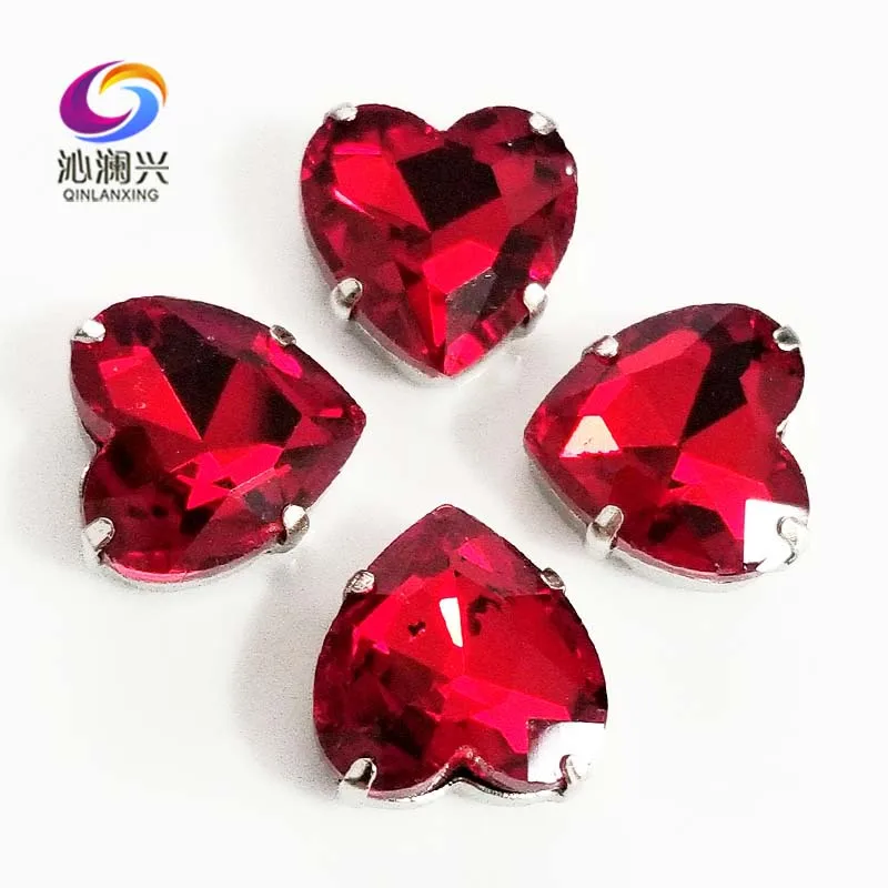 Red heart shape top quality Glass Crystal claw rhinestones,sew on stone with holes for Diy Clothing accessories SWH07
Red heart shape top quality Glass Crystal claw rhinestones,sew on stone with holes for Diy Clothing accessories SWH07