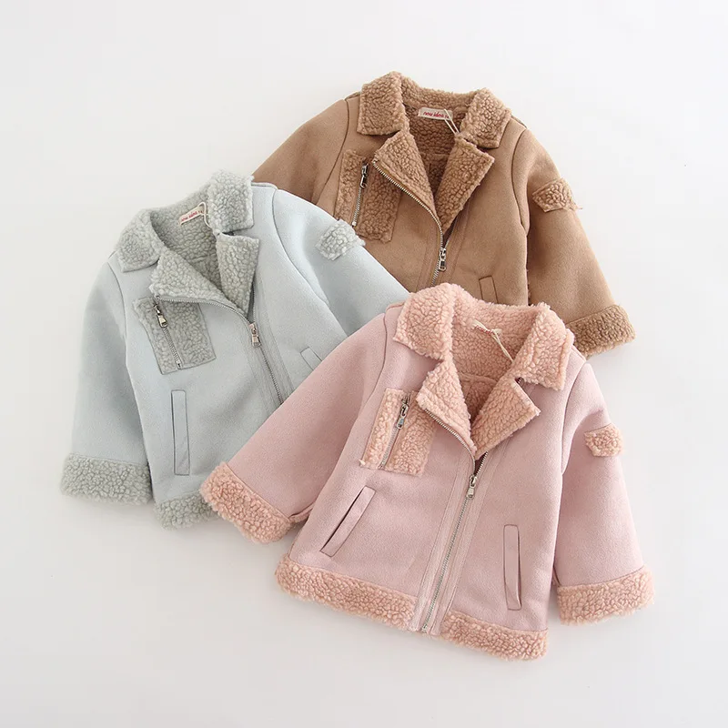 Baby Infant Kids Deerskin Velvet Thickened Thermal Jacket Fall Winter New Little Girls Lamb Velvet Coat Children's Clothes B196
Baby Infant Kids Deerskin Velvet Thickened Thermal Jacket Fall Winter New Little Girls Lamb Velvet Coat Children's Clothes B196