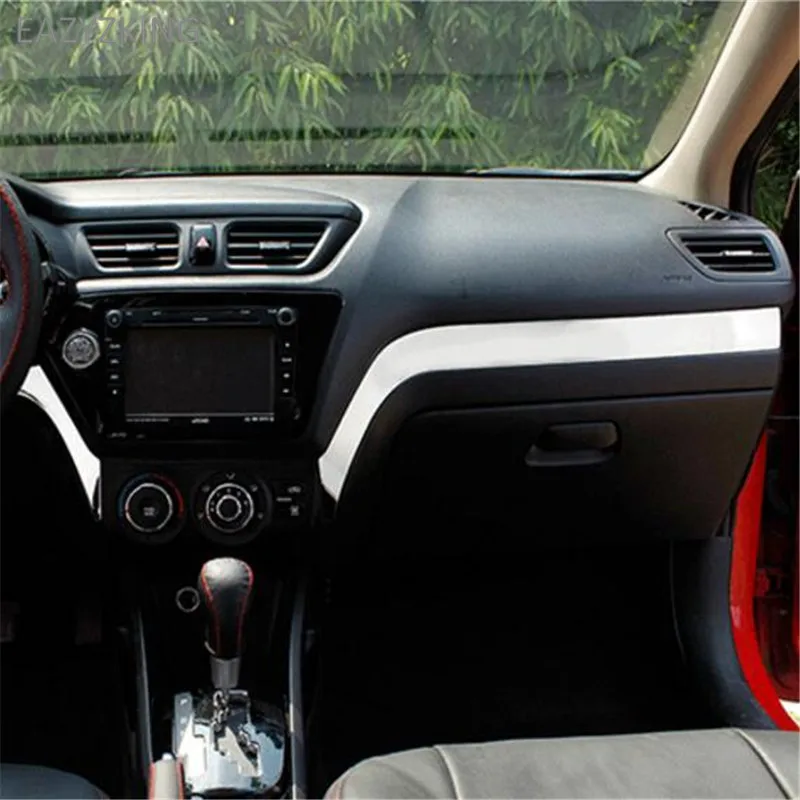 EAZYZKING Car styling Stainless Steel Glove box Trim sticker case For KIA K2 Rio 2011-2016 Auto Accessories free shipping
EAZYZKING Car styling Stainless Steel Glove box Trim sticker case For KIA K2 Rio 2011-2016 Auto Accessories free shipping