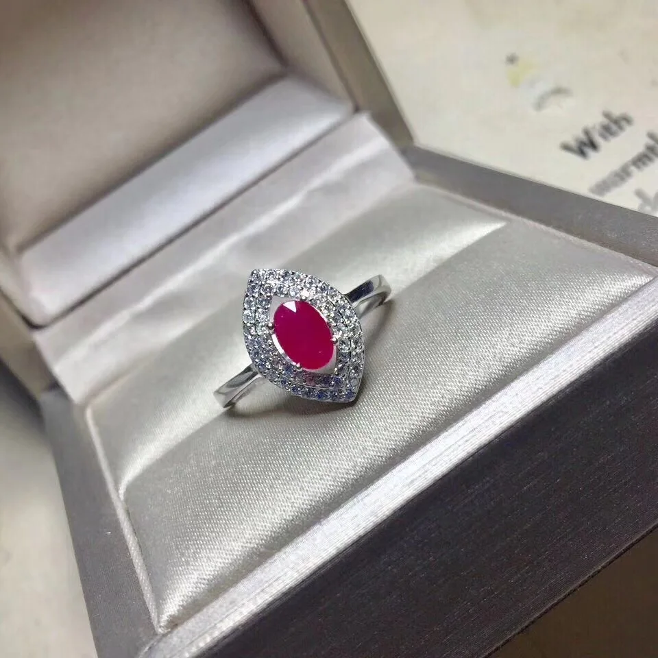 Natural ruby ring Free shipping Natural and real ruby 925 sterling silver 4*6mm
Natural ruby ring Free shipping Natural and real ruby 925 sterling silver 4*6mm