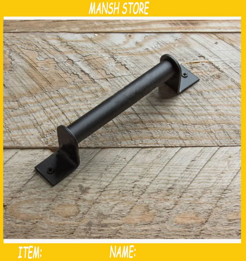 Железная дверная ручка в индустриальном стиле, металлическая черная ручка, ретро-ручка для ворот, американские деревенские ручки для сарая
Железная дверная ручка в индустриальном стиле, металлическая черная ручка, ретро-ручка для ворот, американские деревенские ручки для сарая