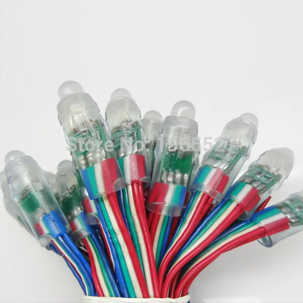 DC5V Round shape 12mm LED RGB String Module Light, RGB Color, 50pcs nodes per string, Waterproof IP68
DC5V Round shape 12mm LED RGB String Module Light, RGB Color, 50pcs nodes per string, Waterproof IP68