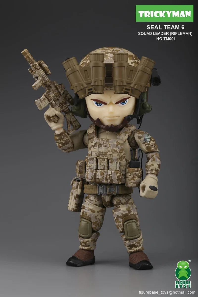 FigureBase TM001 TRICKYMAN SEAL TEAM 6 SQUAD LEADER RIFLEMAN 5" Action Figure
FigureBase TM001 TRICKYMAN SEAL TEAM 6 SQUAD LEADER RIFLEMAN 5" Action Figure