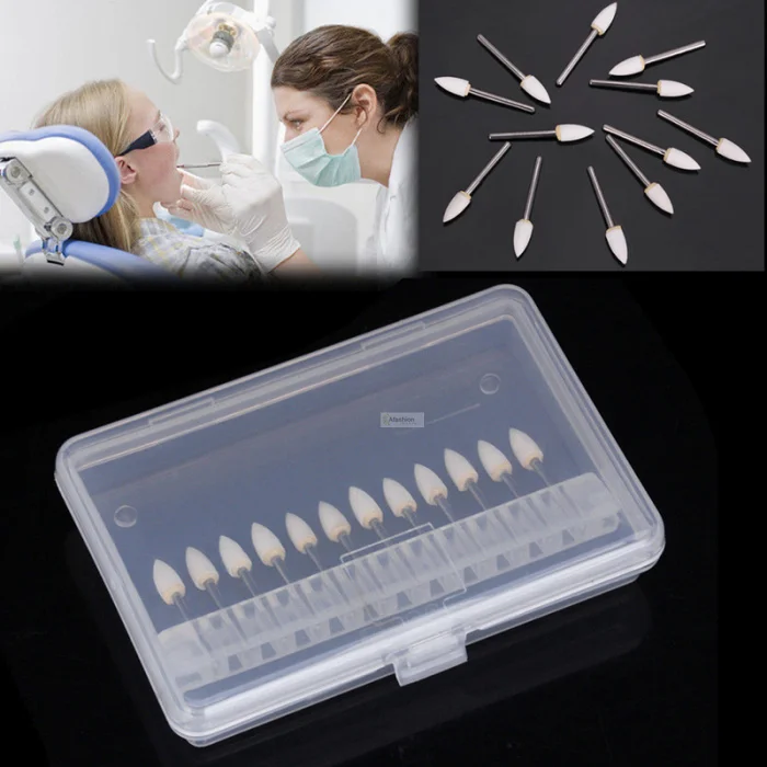 12pcs Dental Ceramic drill bits Polishing Kits fl2 dental tools Teeth Polishing Set high Speed grinding Tools
12pcs Dental Ceramic drill bits Polishing Kits fl2 dental tools Teeth Polishing Set high Speed grinding Tools