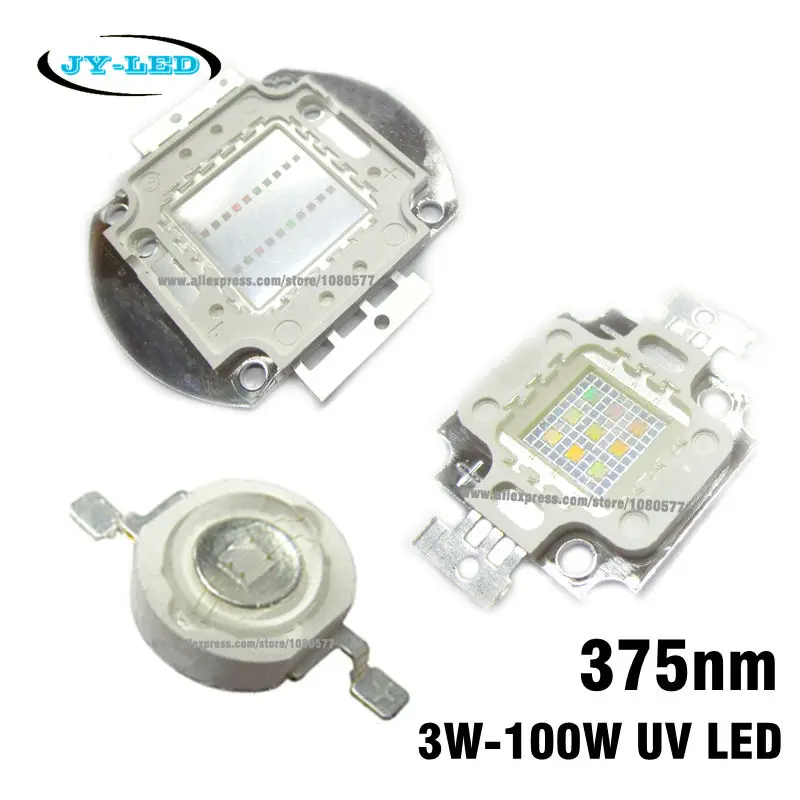 370nm - 375nm УФ Высокое Мощность светодиодный, 3W 5W 10W 20W 30W 50W 100W Интегрированный COB фиолетовый Ультрафиолетовый для прожектора 
370nm - 375nm УФ Высокое Мощность светодиодный, 3W 5W 10W 20W 30W 50W 100W Интегрированный COB фиолетовый Ультрафиолетовый для прожектора