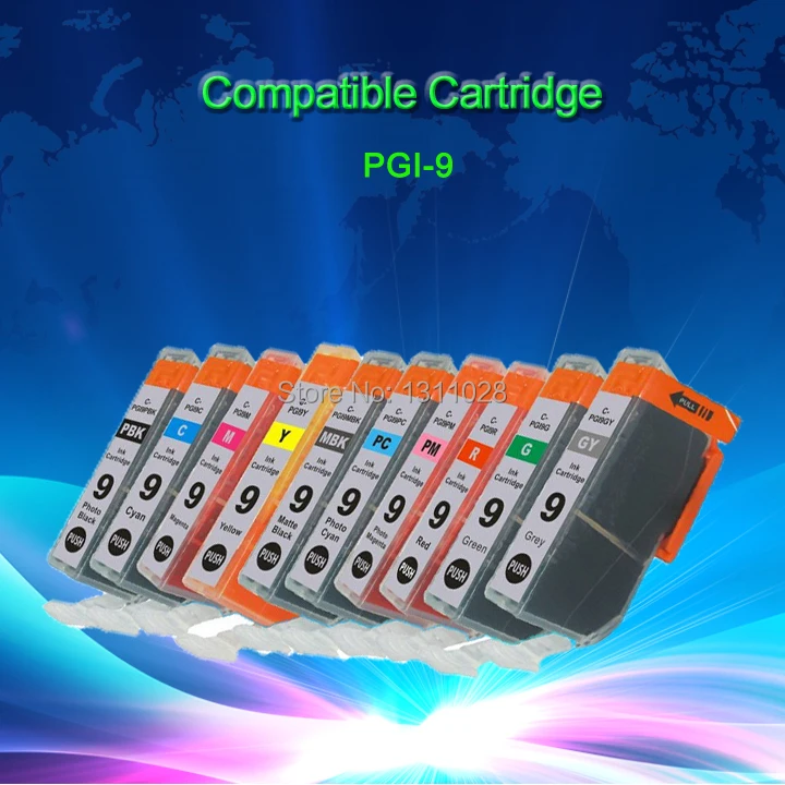 PGI-9PBK 9MBK 9C M Y R G PC PM GY compatible inkjet cartridge with chip for MX7600 iX7000 IX7000 RFB Pro 9500 Pro9500 Mark II
PGI-9PBK 9MBK 9C M Y R G PC PM GY compatible inkjet cartridge with chip for MX7600 iX7000 IX7000 RFB Pro 9500 Pro9500 Mark II