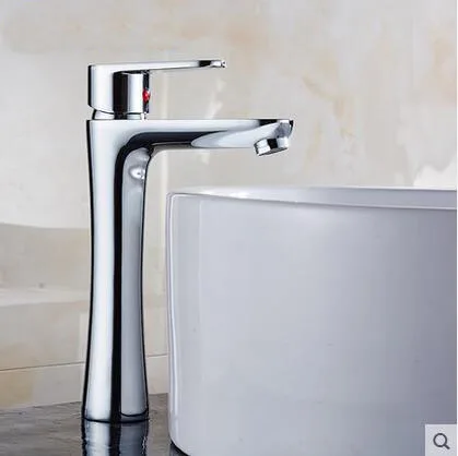 Bathroom long sink basin water tap mixer, Chrome plated waterfall wash basin faucet, Single hole brass faucet hot and cold
Bathroom long sink basin water tap mixer, Chrome plated waterfall wash basin faucet, Single hole brass faucet hot and cold