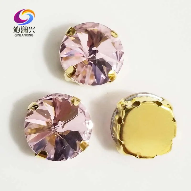 Pink round shape golden bottom AAA Glass Crystal sew on claw rhinestones with holes,Diy Clothing accessories SWRG09
Pink round shape golden bottom AAA Glass Crystal sew on claw rhinestones with holes,Diy Clothing accessories SWRG09