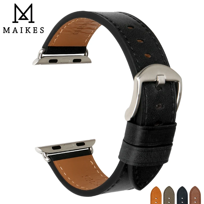 MAIKES Top Leather Strap For Apple Watch Band 45mm 41mm 44mm 40mm 42mm Series 7 6 SE 5 4 3 iWatch Band
MAIKES Top Leather Strap For Apple Watch Band 45mm 41mm 44mm 40mm 42mm Series 7 6 SE 5 4 3 iWatch Band