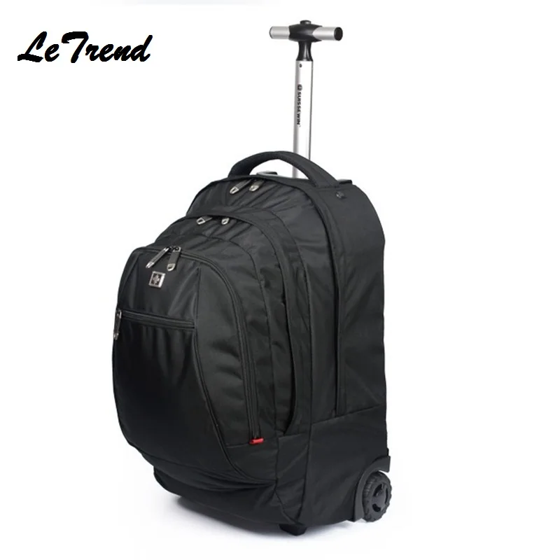 New Business Rolling Luggage Spinner Backpack Shoulder Travel Bag Casters Trolley Carry On Wheels School Bag
New Business Rolling Luggage Spinner Backpack Shoulder Travel Bag Casters Trolley Carry On Wheels School Bag