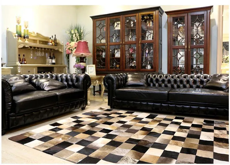 free shipping 1 piece via DHL 100% natural genuine cowhide hand made leather carpet
free shipping 1 piece via DHL 100% natural genuine cowhide hand made leather carpet