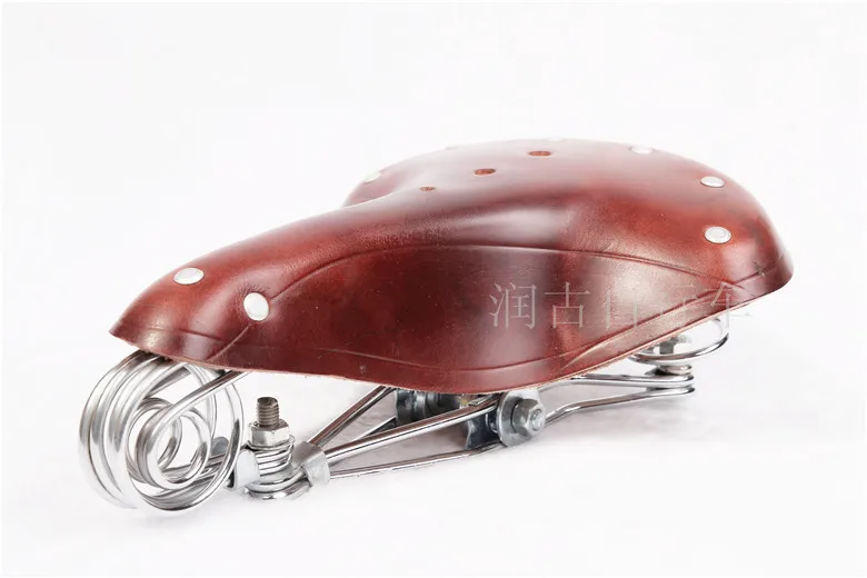Vintage leather bike saddle three spring cowhide leather seat cushion spring trunkVintage bicycle saddle
Vintage leather bike saddle three spring cowhide leather seat cushion spring trunkVintage bicycle saddle