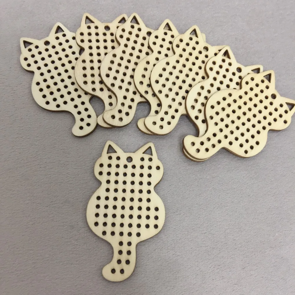 set of 50 cat cross stitch pendant blank wooden cute animal ornament mordern diy cross stitch charm
set of 50 cat cross stitch pendant blank wooden cute animal ornament mordern diy cross stitch charm